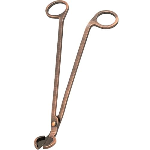 Airy Abode Candle Wick Trimmer, 7 Inch, Brushed Copper