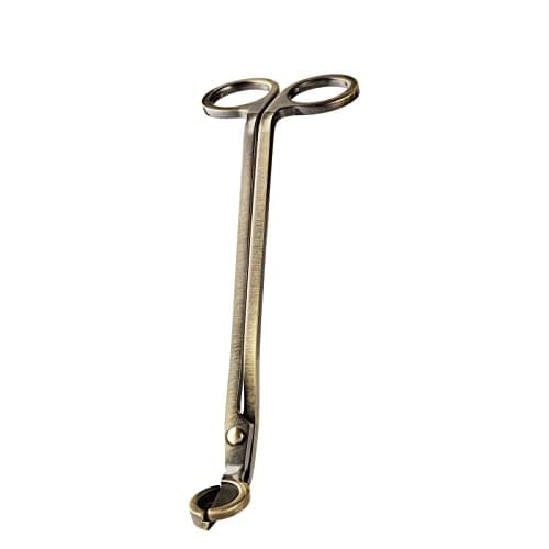 Brushed Stainless Candle Wick Trimmer with Angled Blades