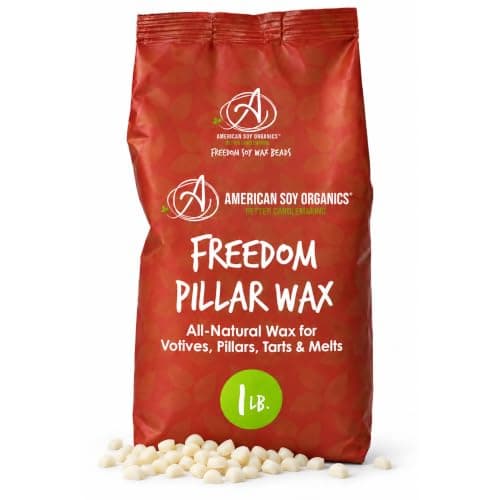 American Soy Organics Freedom Pillar Soy Wax Beads, 1 lb