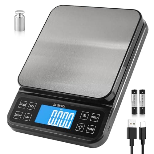 BOMATA Large Platform Kitchen Scale, 0.1 g, 11 lb