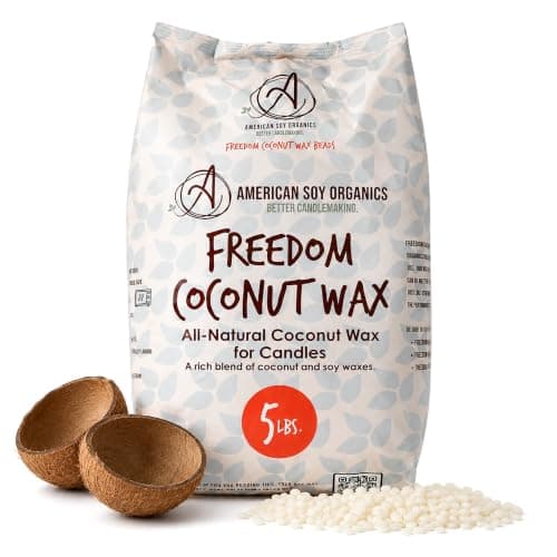 American Soy Organics Freedom Coconut Soy Wax Beads, 5 lbs