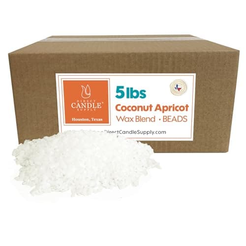 Direct Candle Supply Apricot Candle Wax Beads, 5 lb