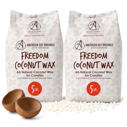 American Soy Organics Freedom Coconut Soy Wax Beads, 10 lbs