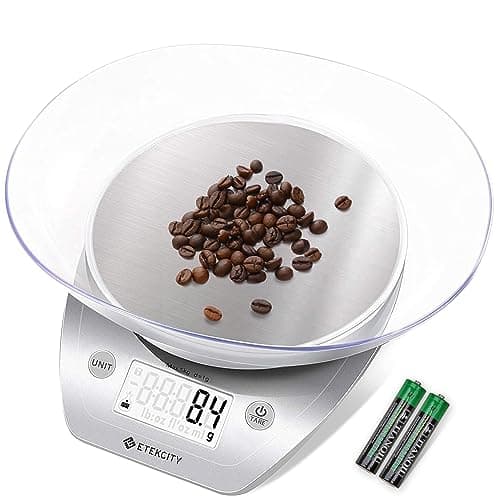 Etekcity 0.1 g Kitchen Scale with Detachable Bowl, 11 lb