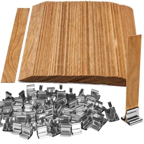 Cherry Wood Candle Wicks, 0.75 x 5.12 inch