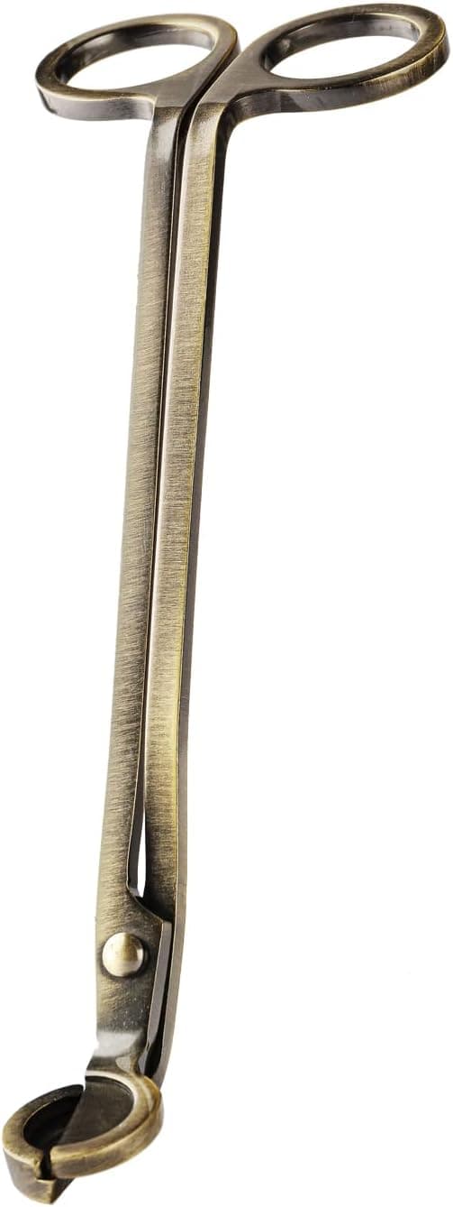 Brushed Stainless Candle Wick Trimmer with Angled Blades