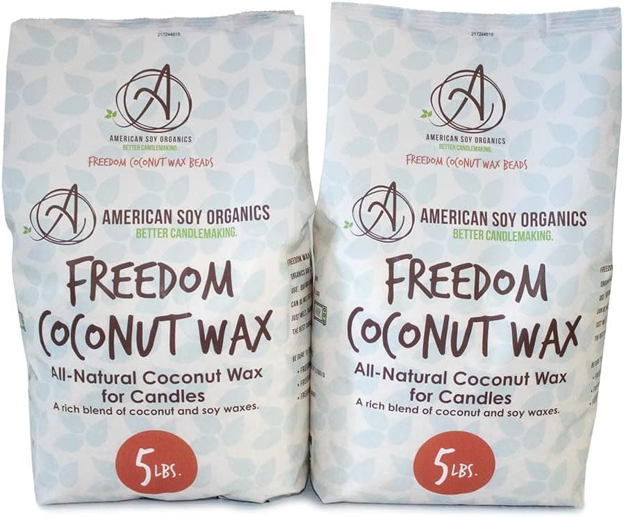 American Soy Organics Freedom Coconut Soy Wax Beads, 10 lbs