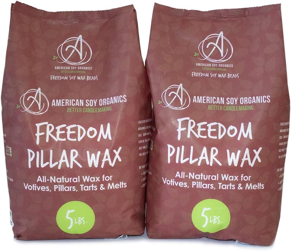American Soy Organics Freedom Pillar Soy Wax Beads, 10 lbs