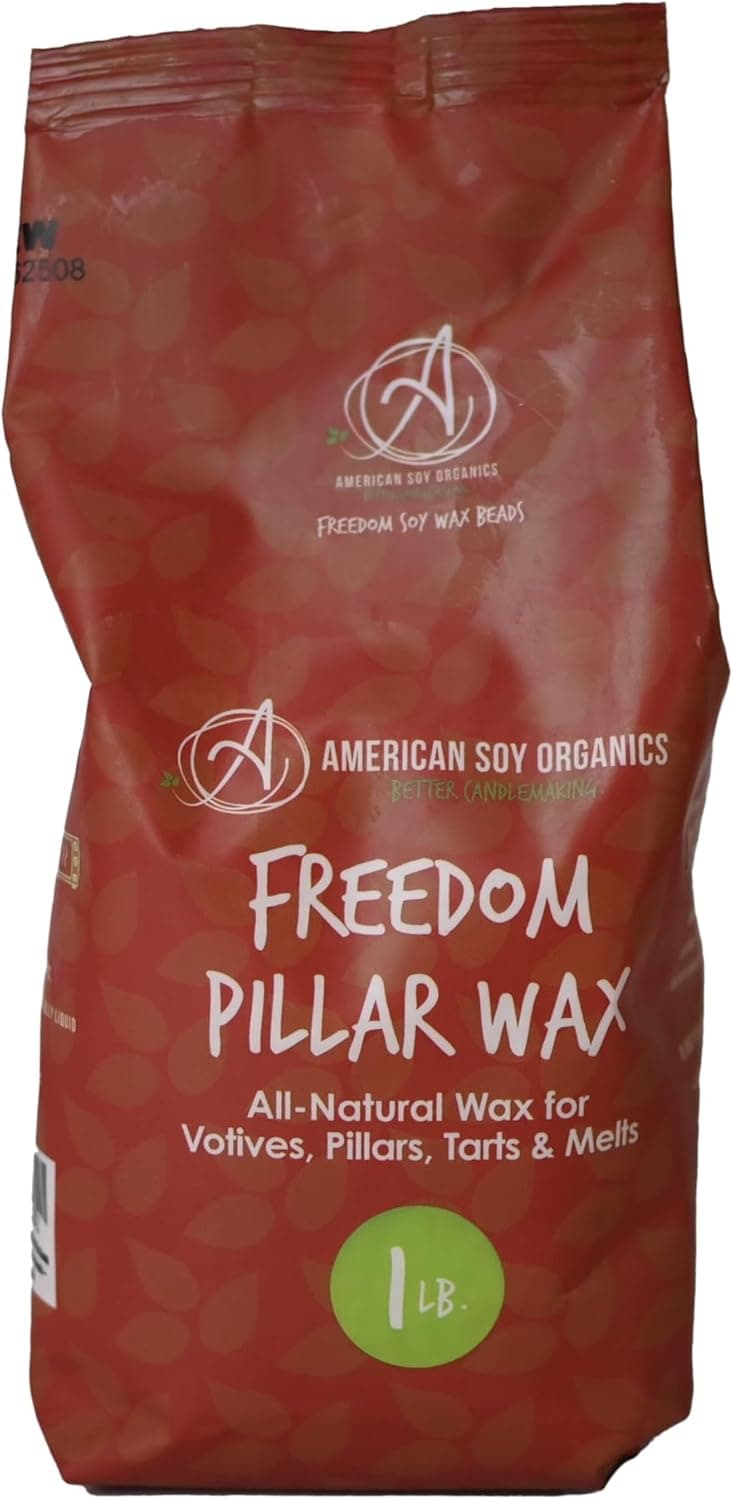 American Soy Organics Freedom Pillar Soy Wax Beads, 1 lb