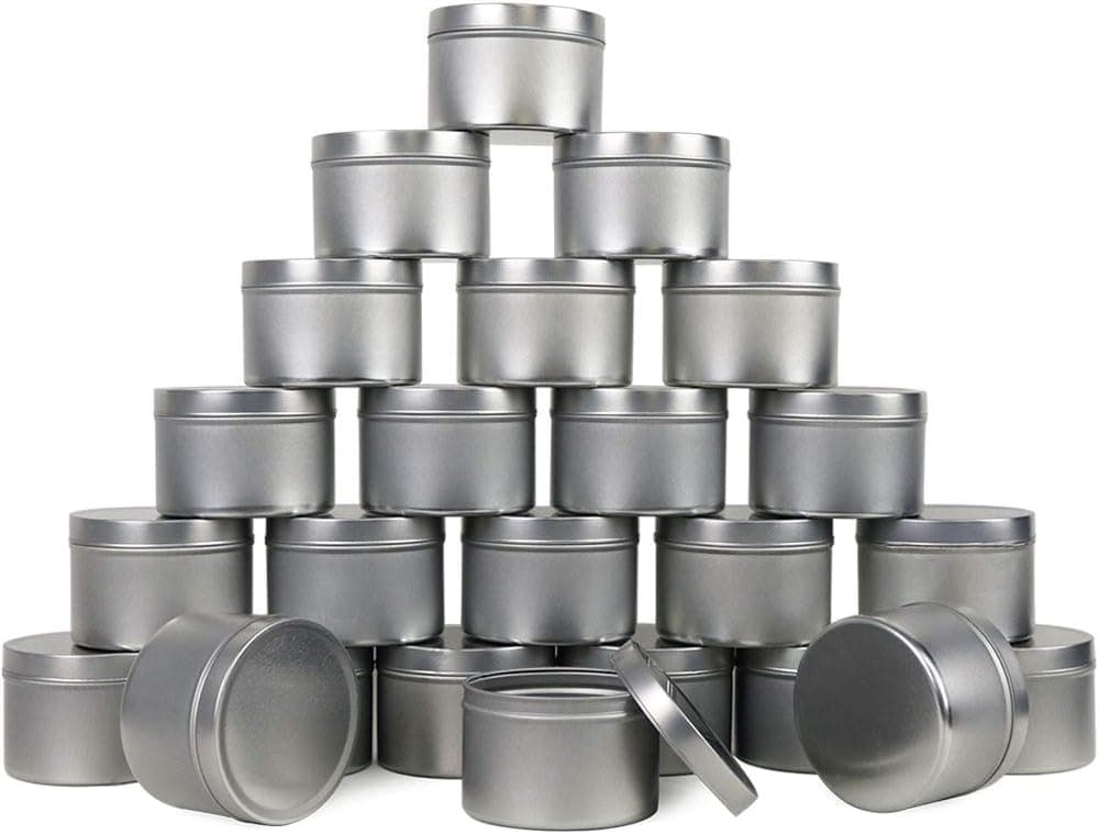 EricX Light Candle Tins, 8 oz, 24 pack