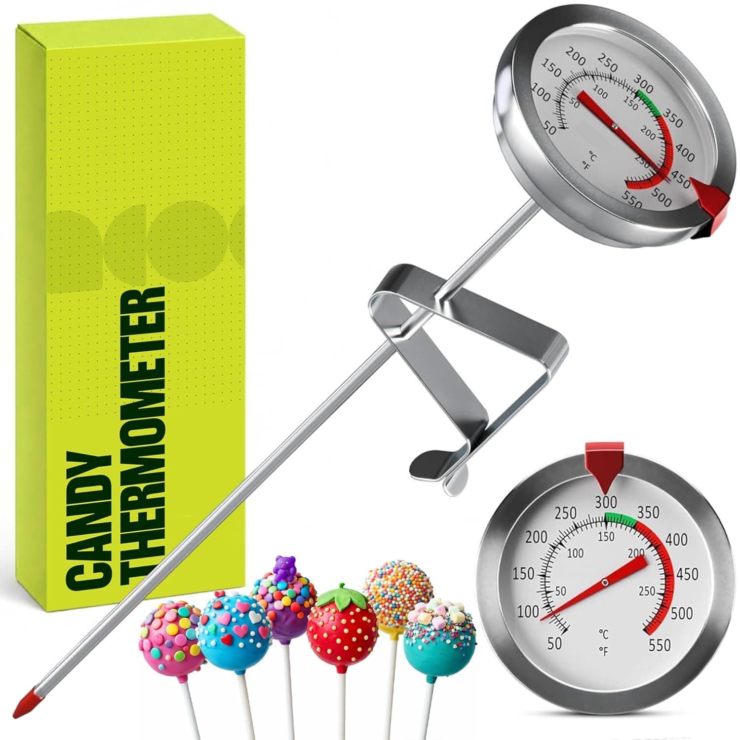 CRAFT911 Candy Thermometer with Pot Clip