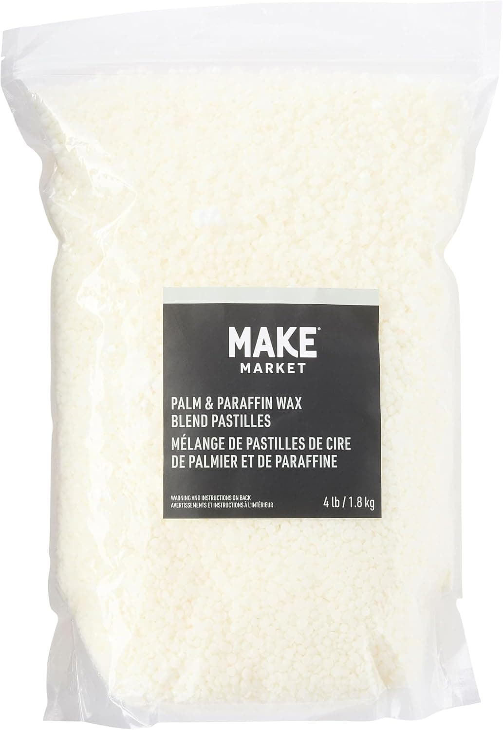 Make Market Candle Wax Pastilles, Palm and Paraffin Blend, 4 lb