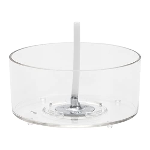 CandMak Clear Polycarbonate Tealight Cups, 50 with Wicks product photo
