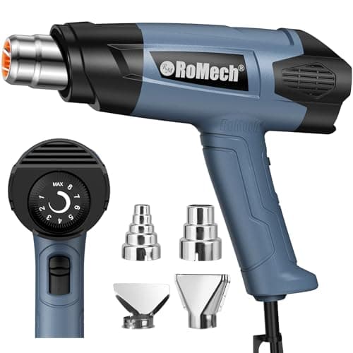 ROMECH 1500W Heat Gun, Variable 120F to 1200F product photo