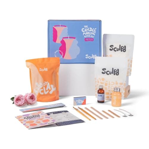 Sculpd Candle Making Kit, 2 Candles, Peony Rose product photo