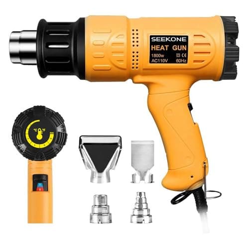 SEEKONE 1800W Heat Gun, Variable 122F to 1202F product photo
