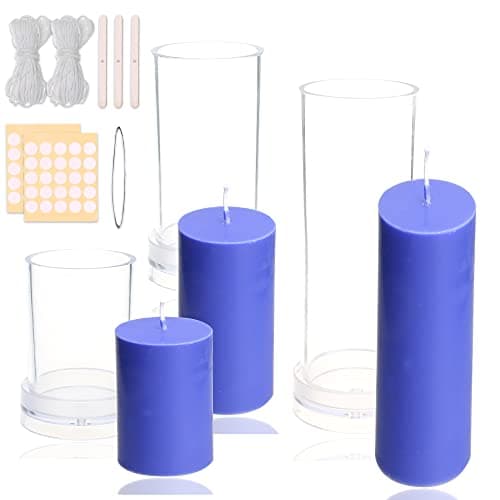 MILIVIXAY 3-Piece Cylinder Pillar Candle Mold Set product photo