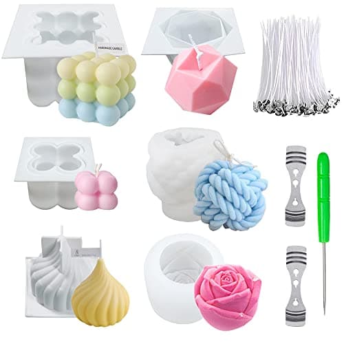 NICAVKIT 6-Piece 3D Silicone Candle Mold Set product photo