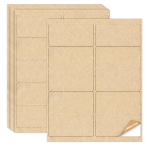 NATURALABEL Kraft Printable Labels, 2 x 4 inch, 300 Pack product photo