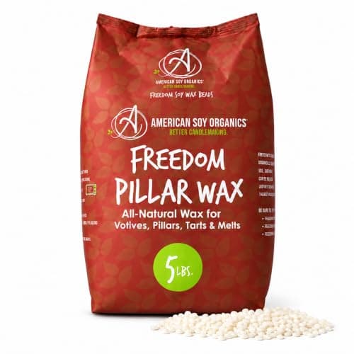 American Soy Organics Freedom Pillar Soy Wax Beads, 5 lbs product photo