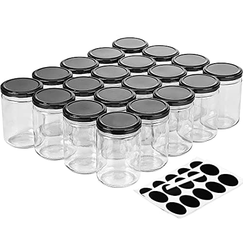12 oz Glass Jars with Lids, 20 Pack product photo