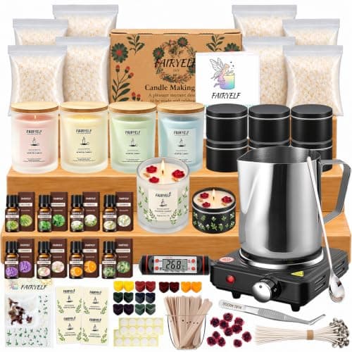FAIRYELF Soy Candle Making Kit with Hot Plate product photo