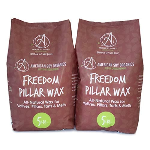 American Soy Organics Freedom Pillar Soy Wax Beads, 10 lbs