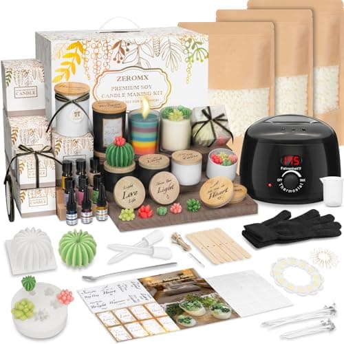 ZEROMX All-in-One Candle Making Kit with Digital Melting Pot product photo