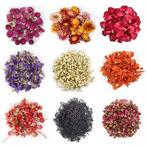 Dried Flowers, 9 Bags with Tweezers product photo