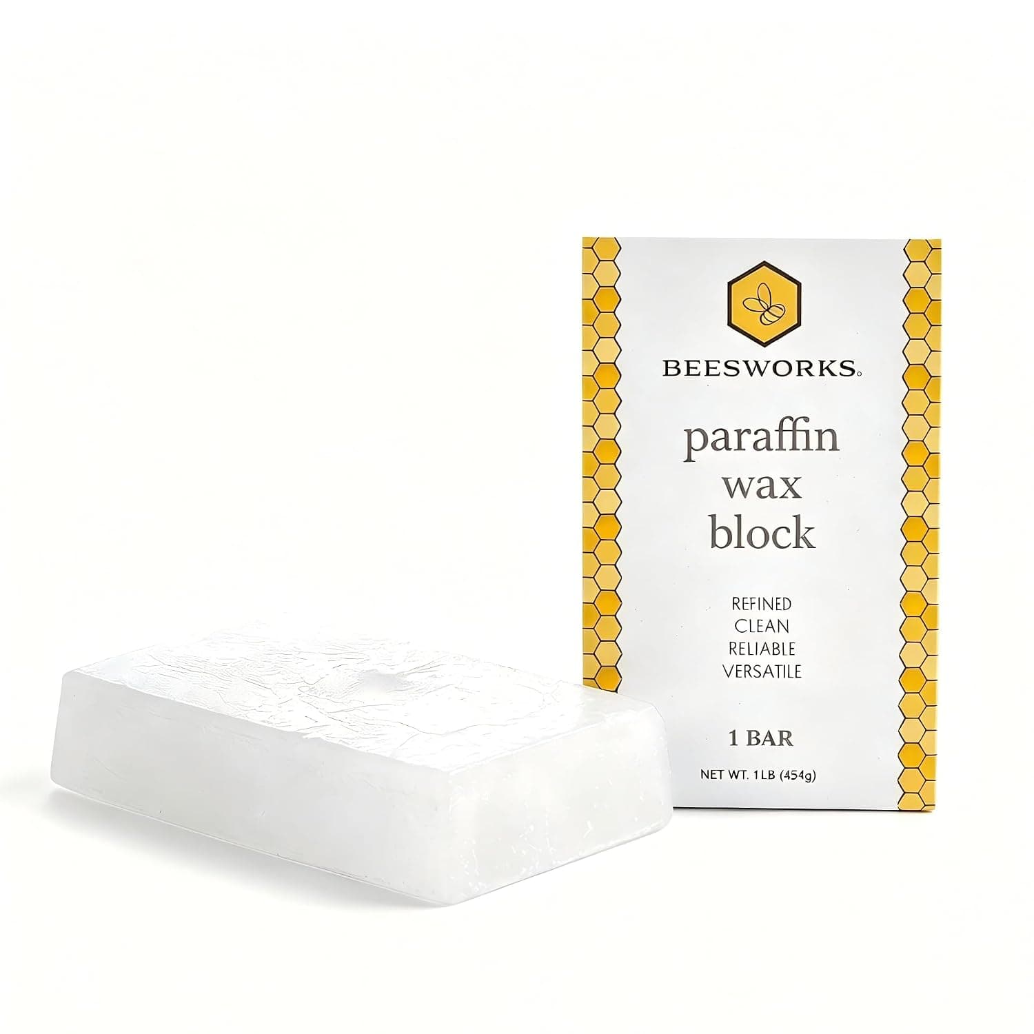 Beesworks Refined Paraffin Wax, 1 lb product photo