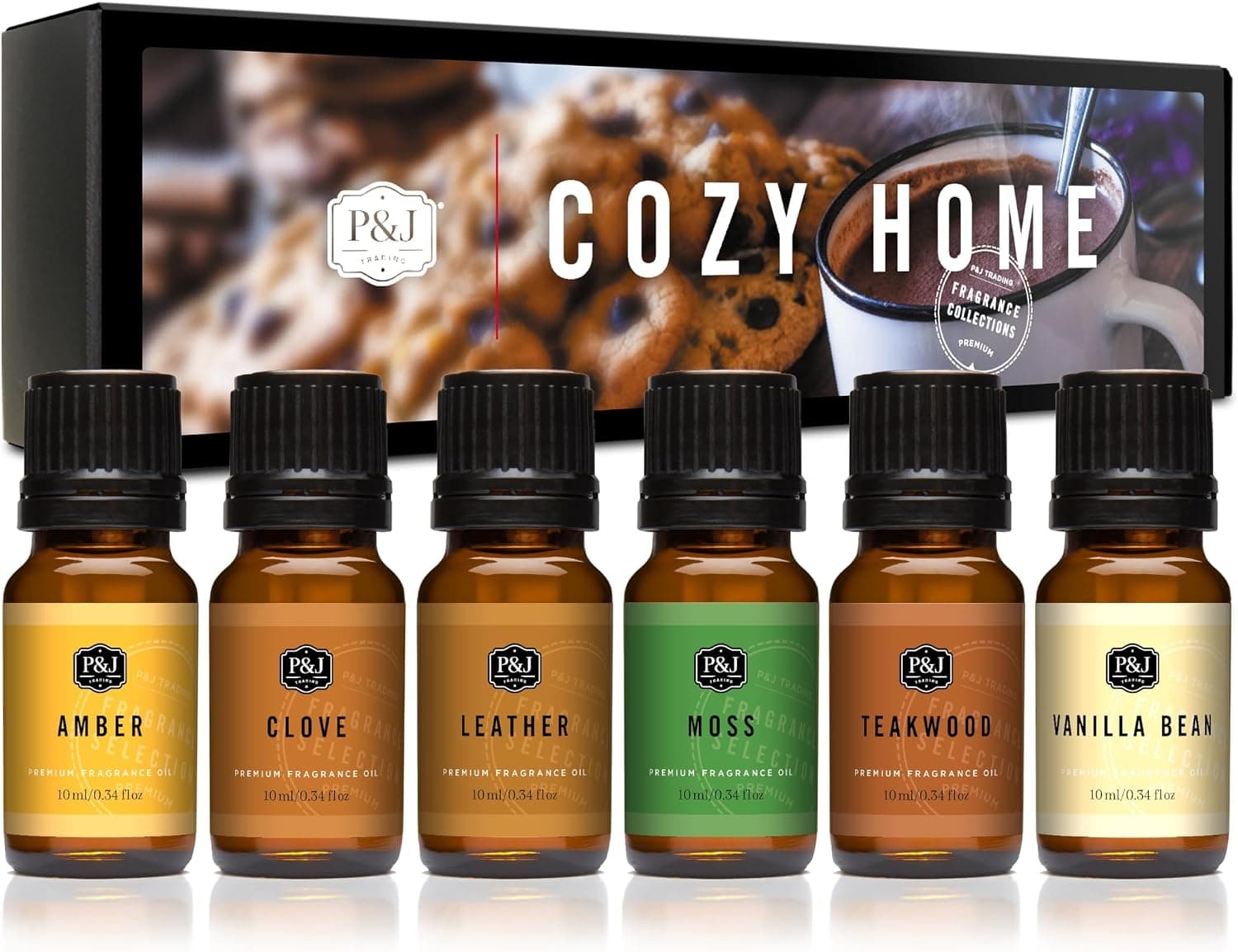 P&J Trading Cozy Home Fragrance Oil Set product photo