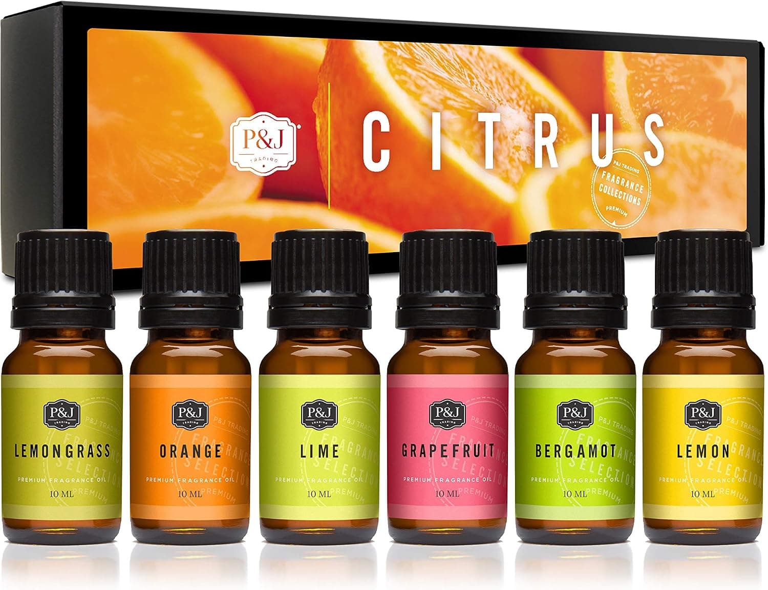 P&J Trading Citrus Fragrance Oil Set, 6 scents product photo